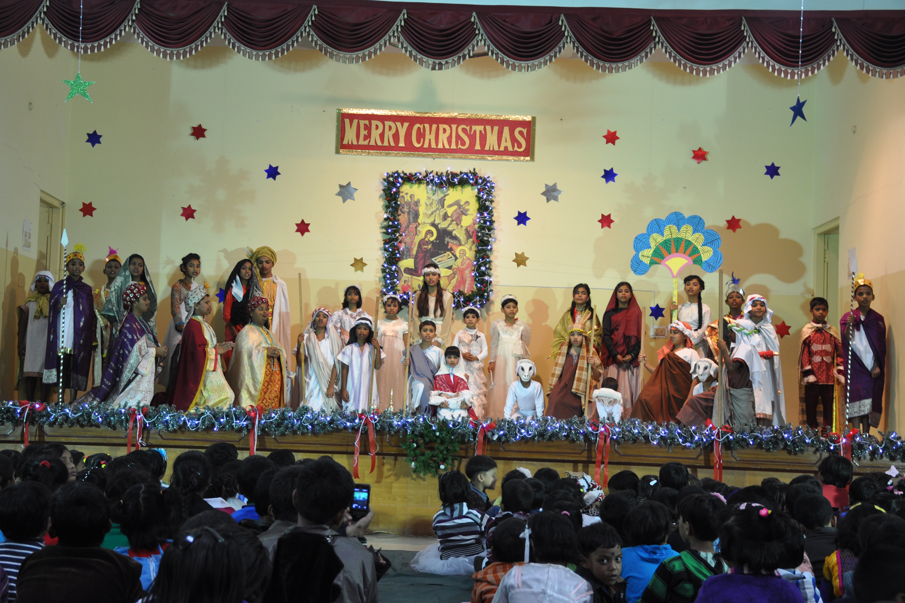 St. Ignatius High School, Kolkata, India Christmas Celebration 2014